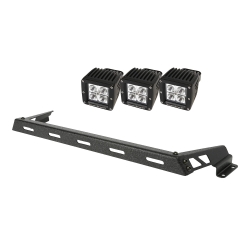3” kwadratowe lampy LED z mocowaniem – zestaw 3 sztuki, Jeep Wrangler JK