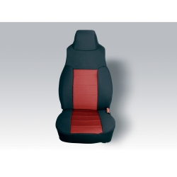 Neoprenowe pokrowce na przednie fotele, czerwono czarne,Jeep Wrangler TJ