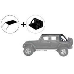 Dach Miękki Bezstelażowy typu Cargo ze ścianką - Jeep Wrangler JK 4 Drzwi