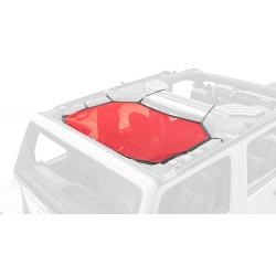 Dach siatkowy typu Eclipse, czerwony, przód , 07-17 Jeep Wrangler JK/JKU