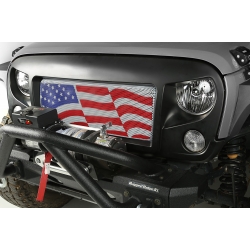 Grill Spartan z siadką Amerykańska flaga, Jeep Wrangler JK