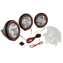 5″ okrągłe lampy HID - zestaw, Czarny