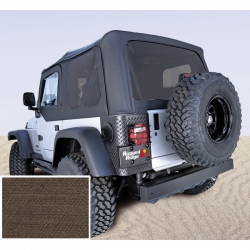 XHD Miękki dach, Khaki, Tinted Windows, Jeep Wrangler TJ