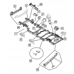 Rama mocowanie poduszki silnika lewa 3.6 WRANGLER JK 12-18 68003505AB