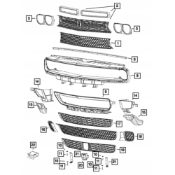 Ramka reflektora prawa DODGE CHALLENGER 15-23 68259052AB