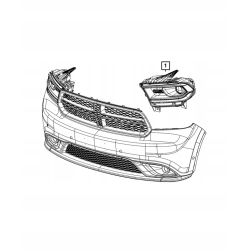 Lampa przednia lewa LED DODGE DURANGO 2021+ 68433785AE