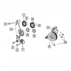 Rolka napinająca napinacza JEEP WRANGLER JK RAM PROMASTER 3.6 V6 4627039AA