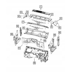 Boczek podszybia lewy JEEP WRANGLER JL 392 GLADIATOR JT EU 6NT09TZZAA
