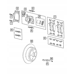 Czujnik ABS tylny tył prawy lewy JEEP WRANGLER JL 2024+ 68537357AA