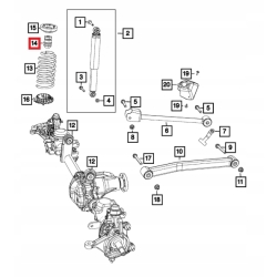 Odbój przedni prawy lewy JEEP WRANGLER JL 2022+ 68548789AB