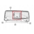 Szyba tylna środkowa szkło okno tył JEEP GLADIATOR JT 20+ 68439666AA