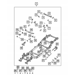 Blacha osłona płyta JEEP WRANGLER JL GLADIATOR JT 2021-2023 68596661AA