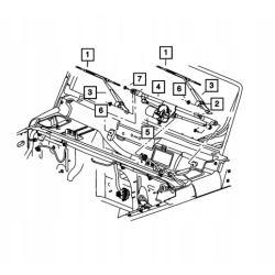 Nakładka osłona plastik wycieraczki przód JEEP WRANGLER JK 07-17 68002391AA