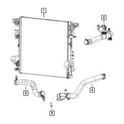 Przewód chłodnicy JEEP WRANGLER JL 18+ 2.0 68280781AD