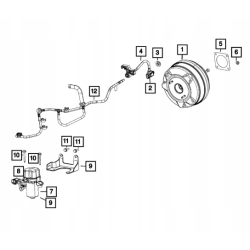 Przewód rura do serwa hamulcowego JEEP WRANGLER JL 18+ 2.0 68289580AD