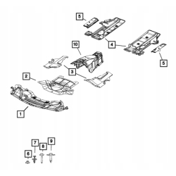 Osłona podwozia skrzyni lewa DODGE CHALLENGER 11-23 4780809AG 04780809AG