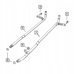 Rurka rura płynu chłodzącego JEEP WRANGLER JL DODGE 5.7 6.4 V8 05038503AA