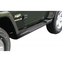 Progi Boczne Fabric Tubular Mopar Black Jeep Wrangler JK 2D 07-10