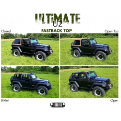 Pokrycie Dachu Fastback - Jeep Wrangler JK 2 Drzwi