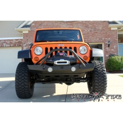 Zderzak przedni stalowy POISON SPYDER Brawler średni z pałąkiem - Jeep Wrangler JK