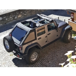 Dach Miękki Bezstelażowy typu Fastback z szybami - Jeep Wrangler JK 4 Drzwi