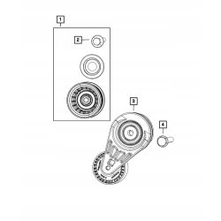 Napinacz paska rolka JEEP WRANGLER JL 2018+ 2.0T 4893759AB