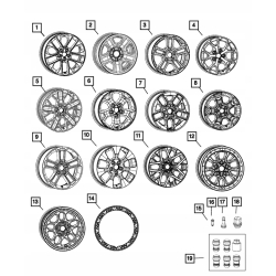 Felga 5X127 WRANGLER 392 JL 4XE JK 4755587AA 04755587AA 4xe 4755587AB