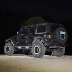 Progi stalowe z podświetleniem Jeep Wrangler JLU 4D