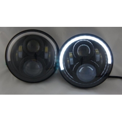 Lampy/reflektory LED 7" DRL+ kierunkowskaz Jeep Wrangler