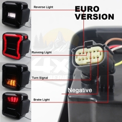 Lampy tylne LED wersja europejska Jeep Wrangler JL