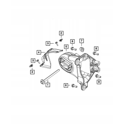 Poduszka silnika łapa lewa 3.6 WRANGLER JK 11-17 5147191AC 5147191AB