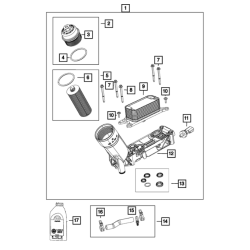 Uszczelki chłodnicy oleju MOPAR JEEP 68191356AB