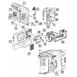 Osłona zawiasu klapy dolna klapa WRANGLER JK 07-18 55397091AC
