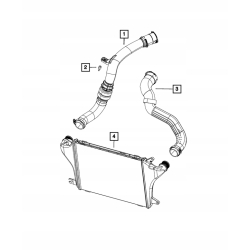 Chłodnica intercooler WRANGLER GLADIATOR 3.0 CRD 68314790AA