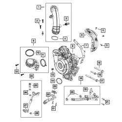 Sprężarka turba turbina JEEP WRANGLER JEEP GLADIATOR 3.0 CRD 68602174AA