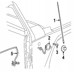 BAT MASZT ANTENA WRANGLER JK 07-17 JL 18- 2D 4D 05064351AB