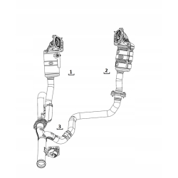 Katalizator lewy WRANGLER GLADIATOR JT JL 3.6 68252390AH