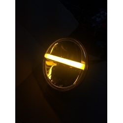 Lampy/reflektory LED 7" DRL+ kierunkowskaz Jeep Wrangler