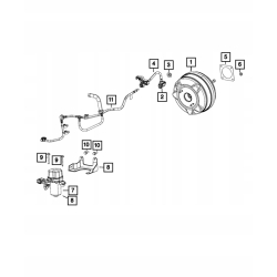 Podstawa podpora pompka vacuum WRANGLER JL 2.0T 68291965AC