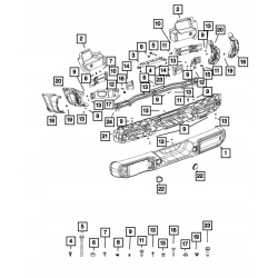 ZDERZAK TYLNY ABSORBER WZMOCNIENIE WRANGLER JL 68295349