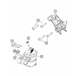 Poduszka prawa mocowanie silnika WRANGLER 392 JL 6.4 SRT 68483928AC