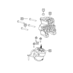 Poduszka silnika prawa JEEP WRANGLER JL 2.0T 18+ 68271526AC