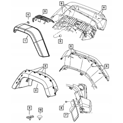 Nit zrywalny kołek spinka WRANGLER JK 6506007AA