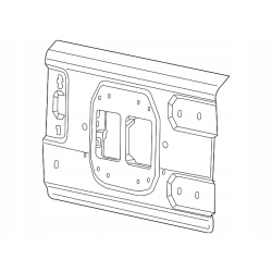 Klapa tylna kompletna WRANGLER JL 2018+ 68281561AF 68281561AJ