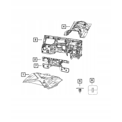 Osłona termiczna podwozia skrzyni WRANGLER JL 18+ GLADIATOR 3.6 V6 68292163AC