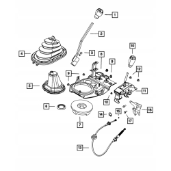 Mieszek osłona lewarka zmiany biegów WRANGLER JK 12-18 MAN 68078068AB