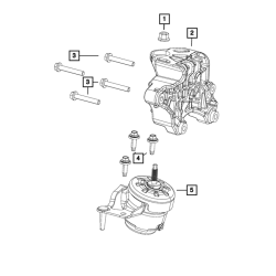 Poduszka łapa mocowanie lewa WRANGLER JL 2.0T 18+ 68271532AC