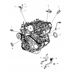 Czujnik temperatury silnika WRANGLER JK 12-17 3.6L 68276203AA