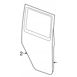 Drzwi tylne prawe oryginał JEEP WRANGLER JL 2018 68281908AO 68281908AM