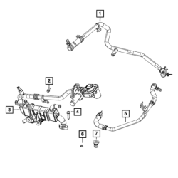 Chłodnica EGR JEEP WRANGLER JL GLADIATOR JT 3.6 V6 05281420AJ